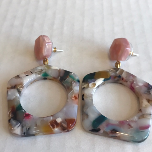 Madewell Acetate Geometric Drop Earrings - Picture 2 of 8